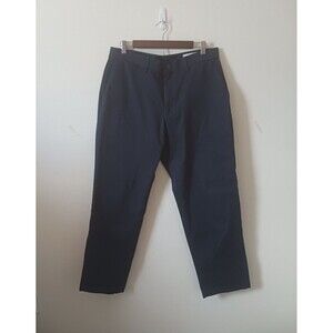 Gap Mens Relaxed Chino Pants Cotton Blend Stretch Navy Blue Size 34x30